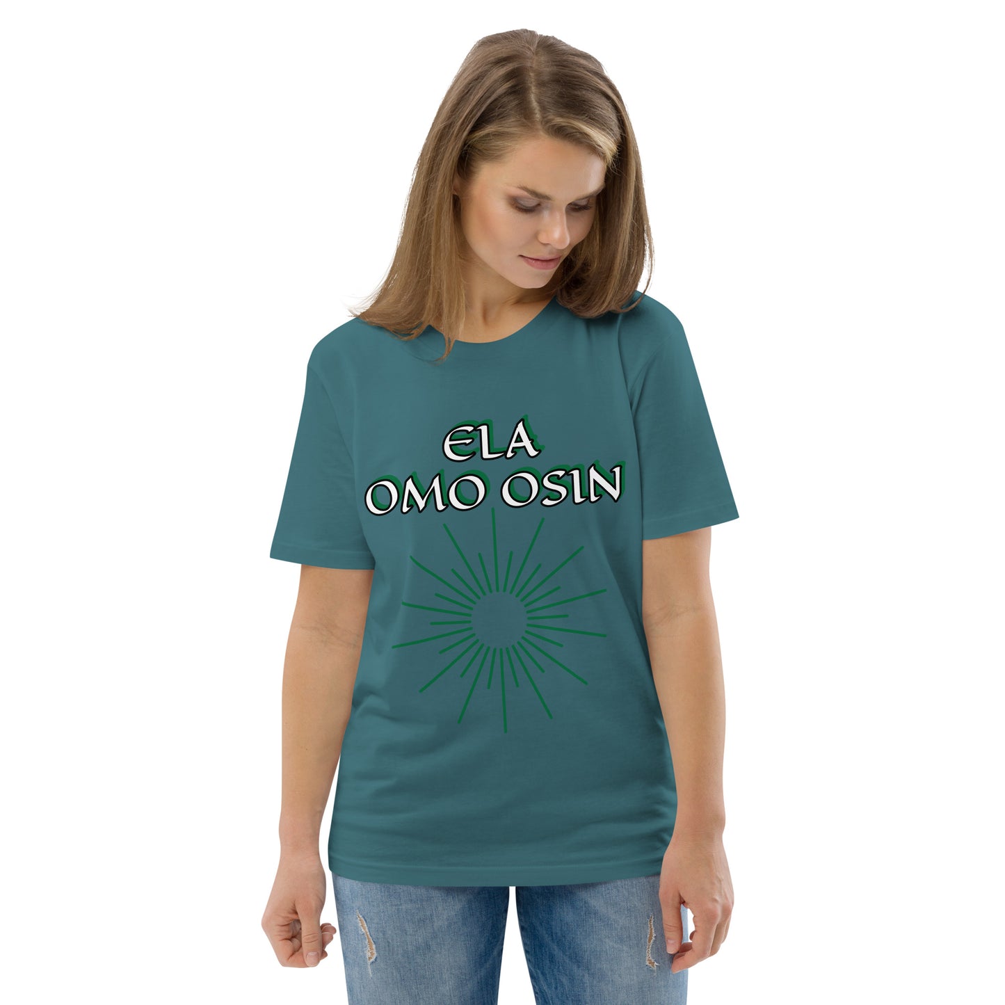 ELA Omo Osin Aje-Ju-Ogun Incognito Unisex organic cotton t-shirt