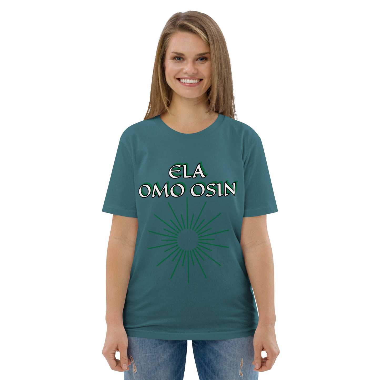 ELA Omo Osin Aje-Ju-Ogun Incognito Unisex organic cotton t-shirt