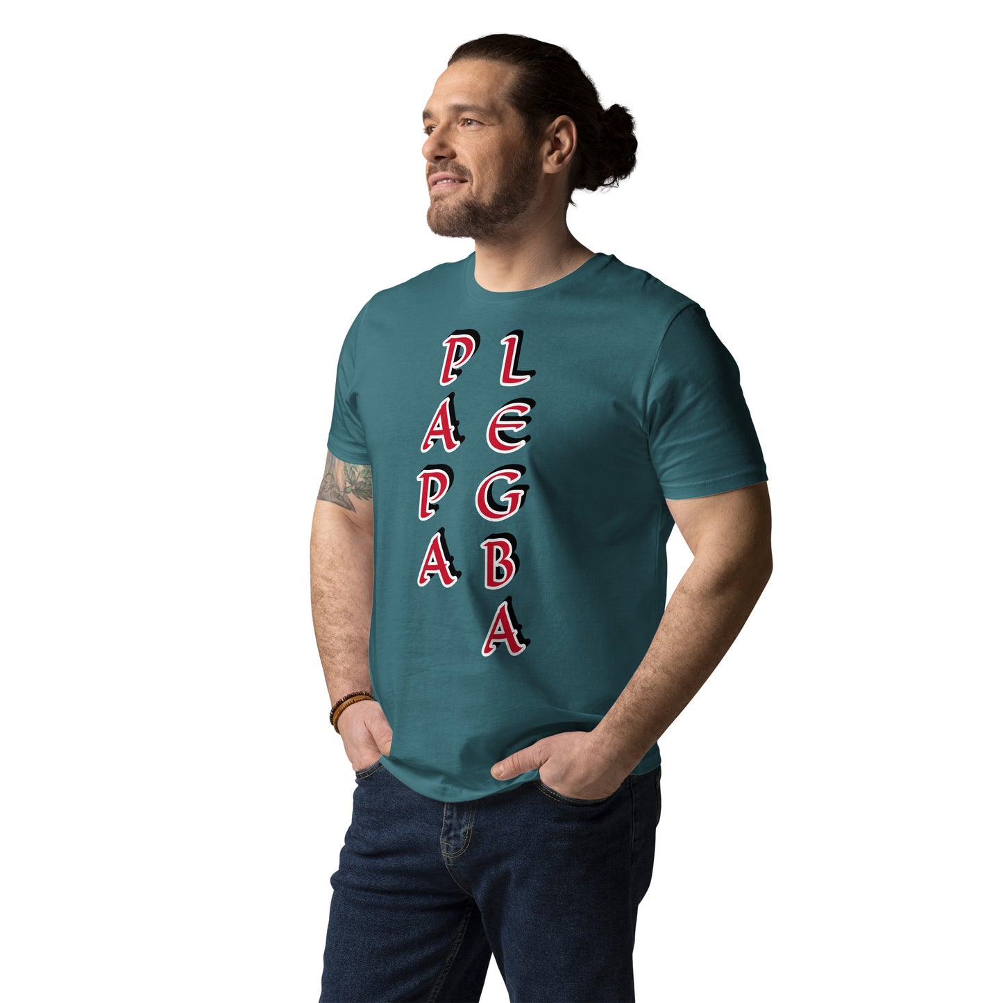 Papa Legba Vertical 2 Unisex organic cotton t-shirt