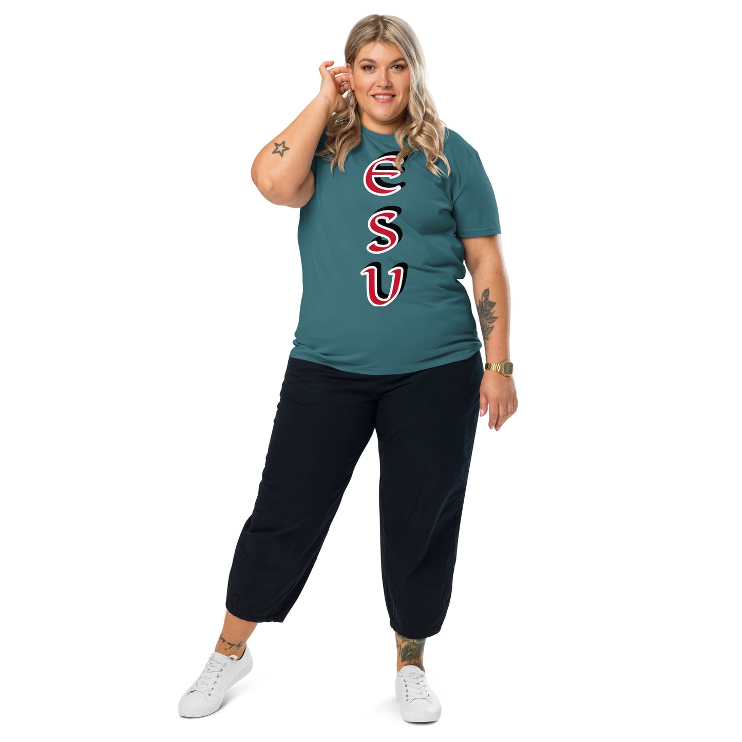 Esu vertical 4 Unisex organic cotton t-shirt
