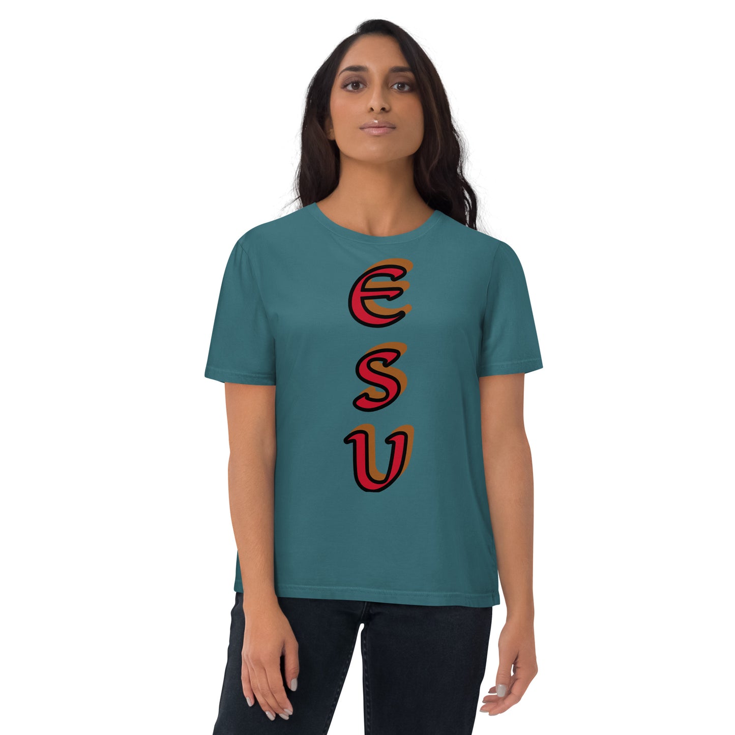 Esu vertical 1 Unisex organic cotton t-shirt
