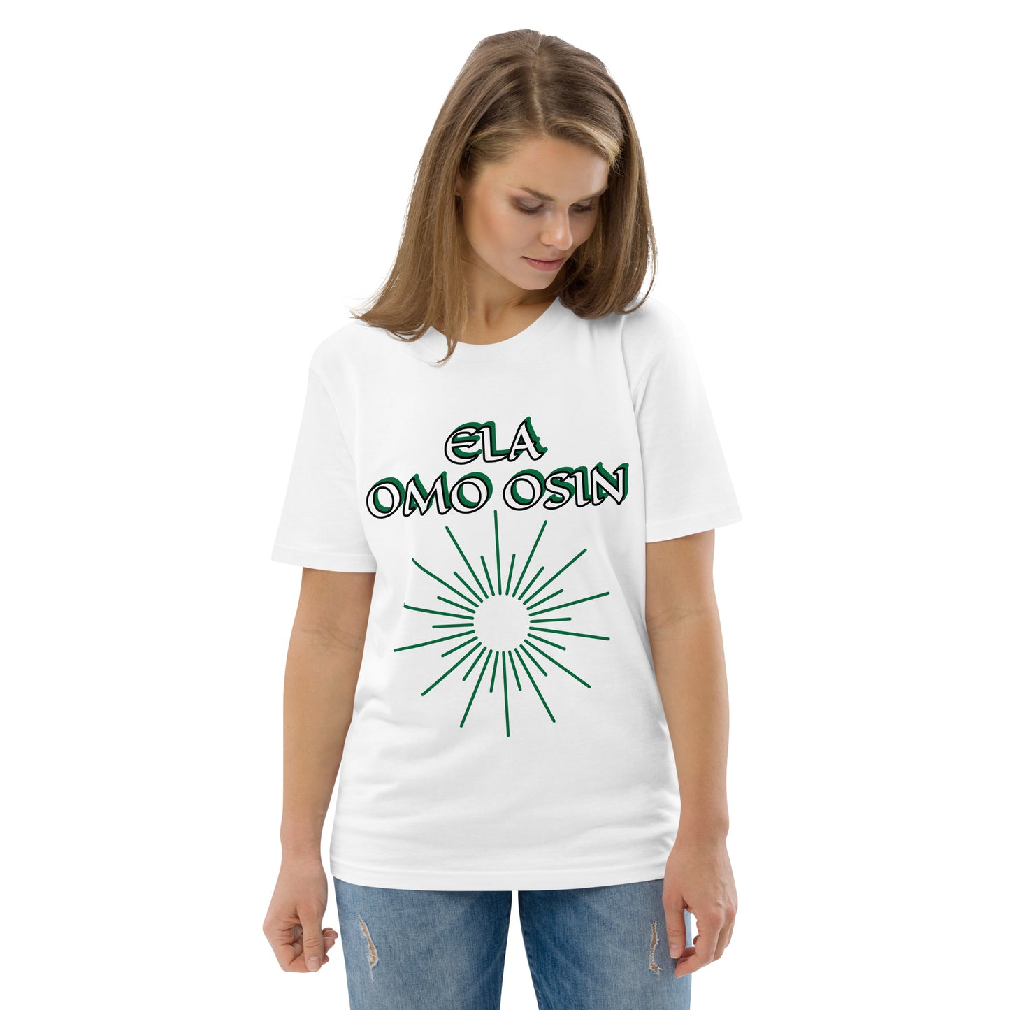 ELA Omo Osin Aje-Ju-Ogun Incognito Unisex organic cotton t-shirt
