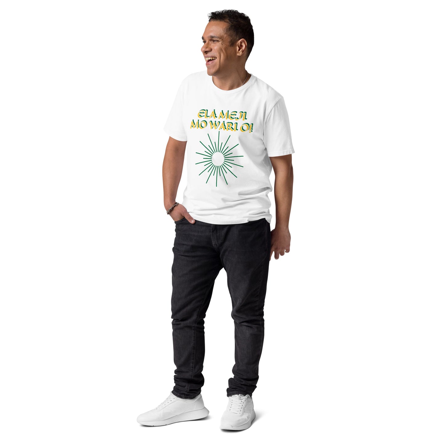 ELA Meji Lucumi Reverse Unisex organic cotton t-shirt