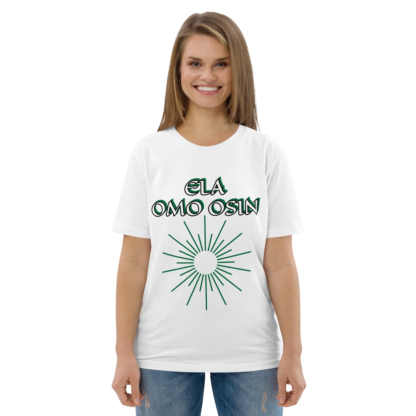 ELA Omo Osin Aje-Ju-Ogun Incognito Unisex organic cotton t-shirt