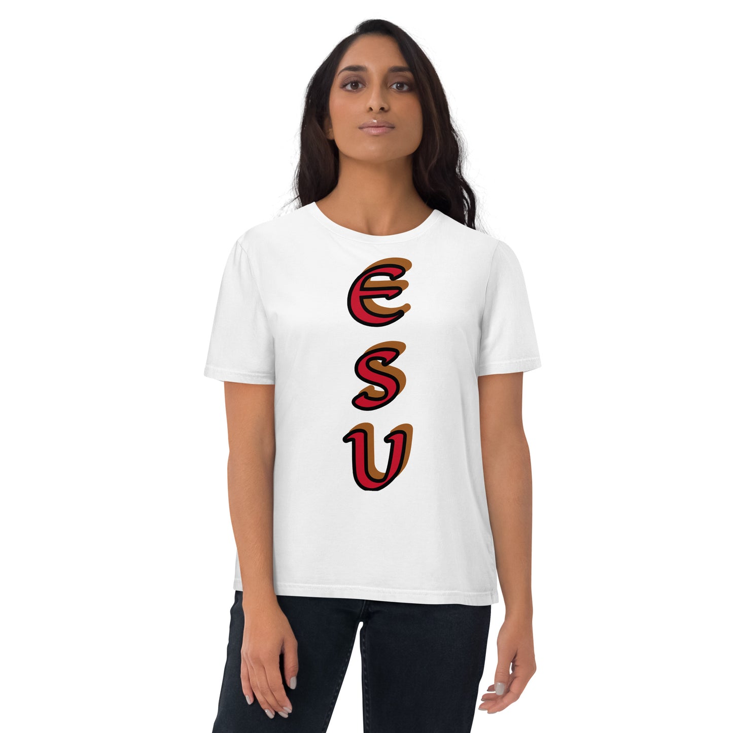 Esu vertical 1 Unisex organic cotton t-shirt