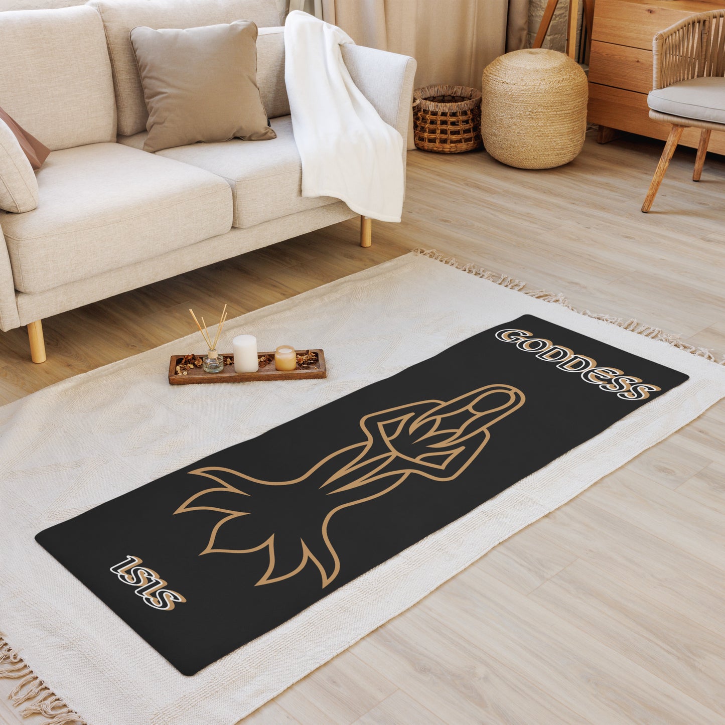 Goddess Isis Icon Yoga mat 2