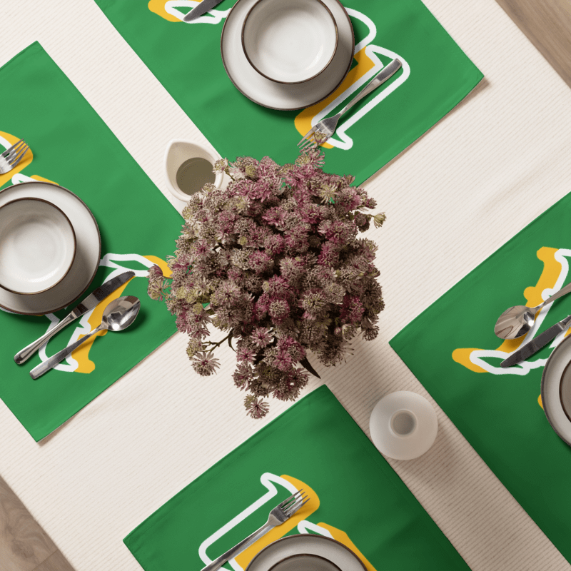 IFÁ Lucumi Green Placemat Set