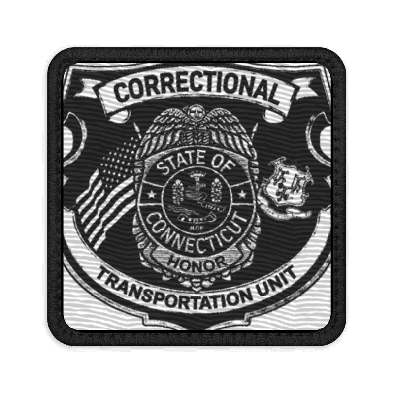 Tactical CT DOC CTU Square Embroidered Velcro Patch