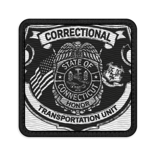 Tactical CT DOC CTU Square Embroidered Velcro Patch