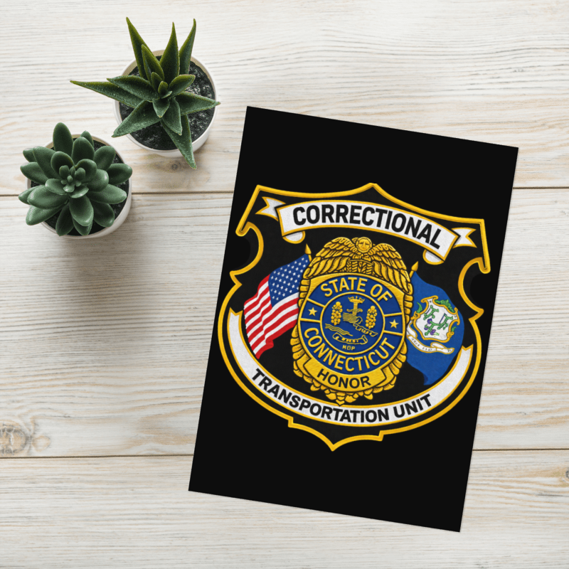 CT DOC CTU LOGO Black Sticker sheet