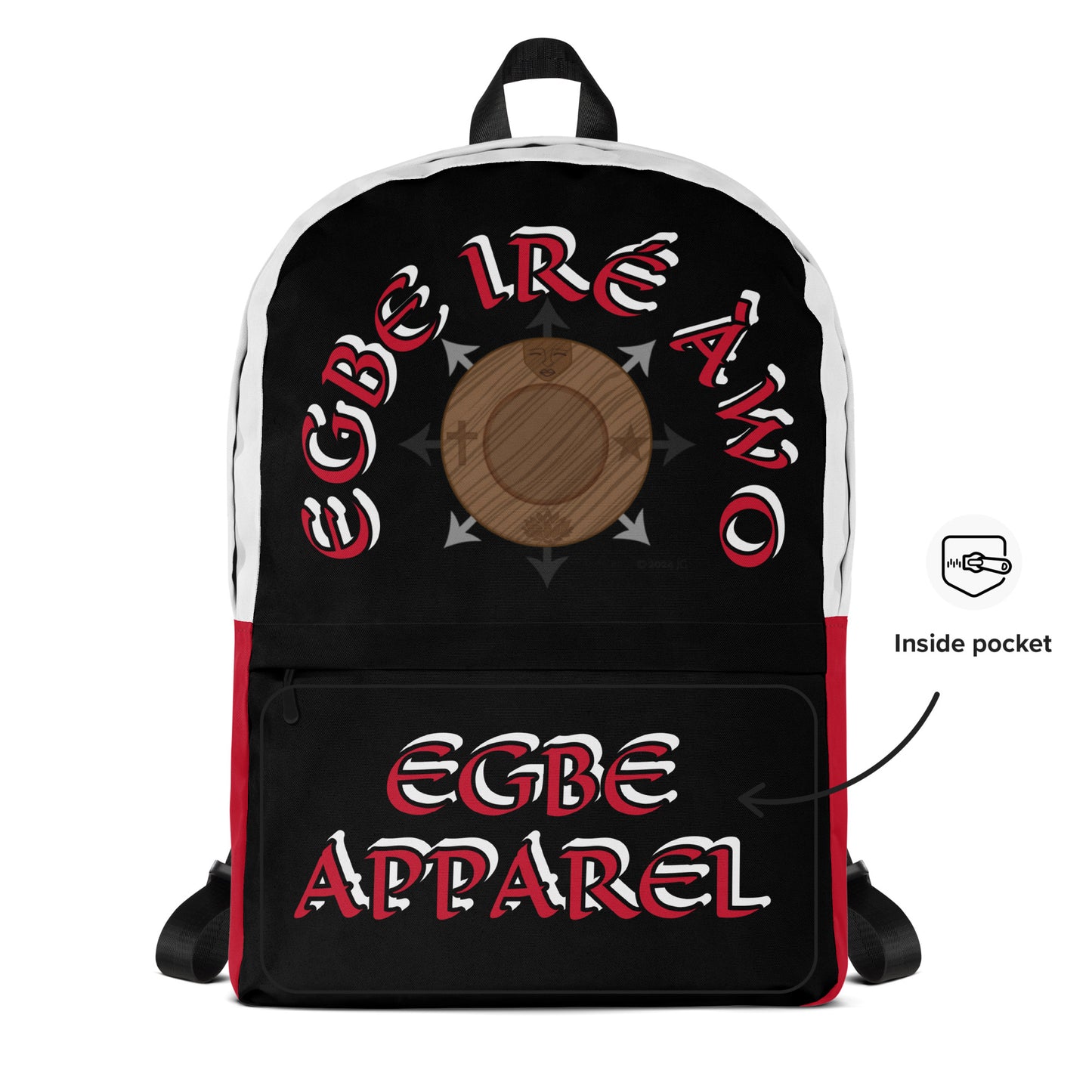 Egbe Ire Awo Logo Signature 3 Backpack