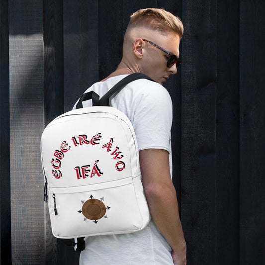 Egbe Ire Awo Signature 1 White Backpack