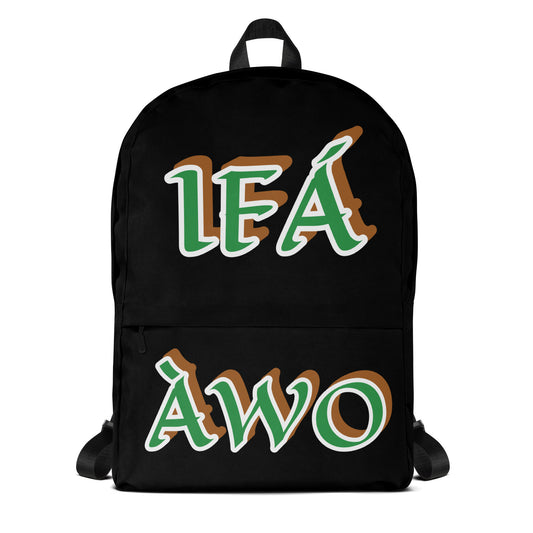 IFÁ  Awo Isese Black Backpack