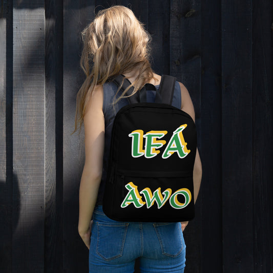 IFÁ  Awo Lucumi Black Backpack