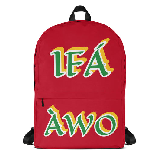 IFÁ  Awo Lucumi Red Backpack