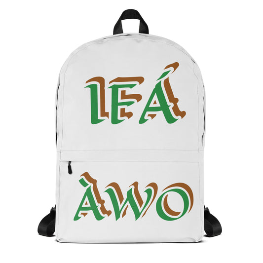 IFÁ  Awo Isese  White Backpack