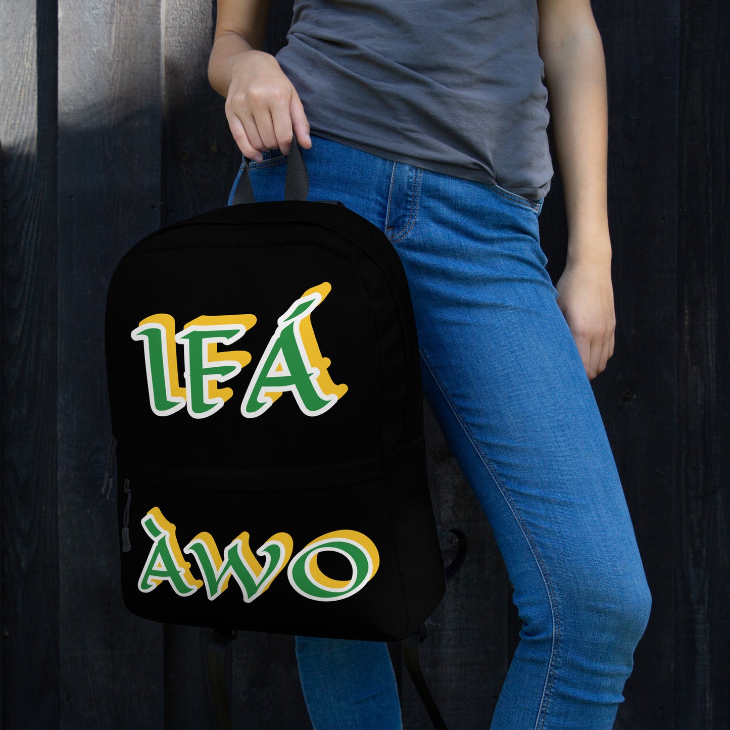 IFÁ  Awo Lucumi Black Backpack