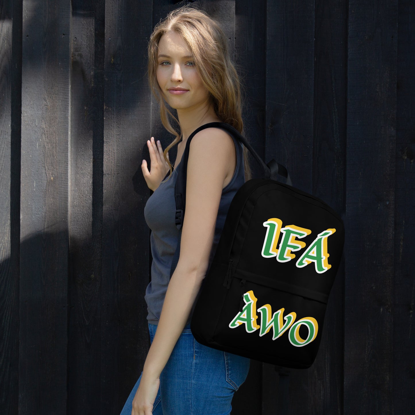 IFÁ  Awo Lucumi Black Backpack