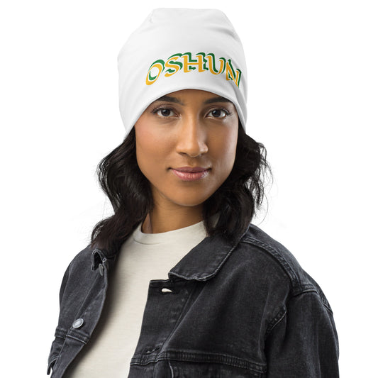 Oshun Lucumi Reverse Small All-Over Print Beanie