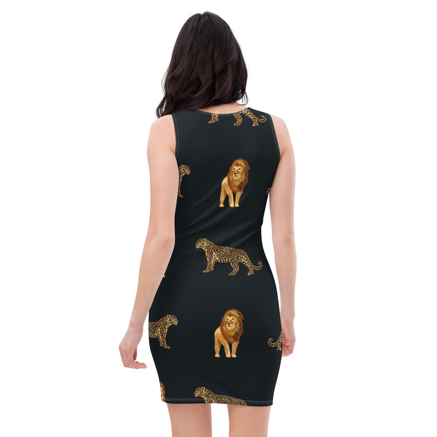 Shango Red Jungle Bodycon dress