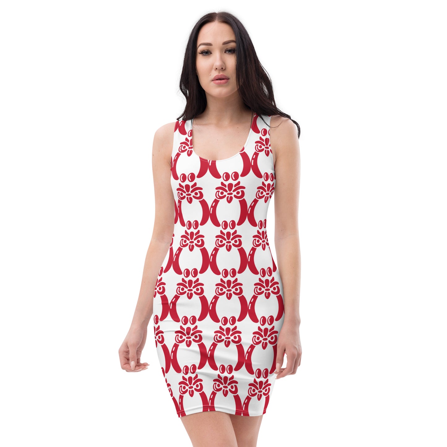 Red Ájé medium icon White Bodycon dress