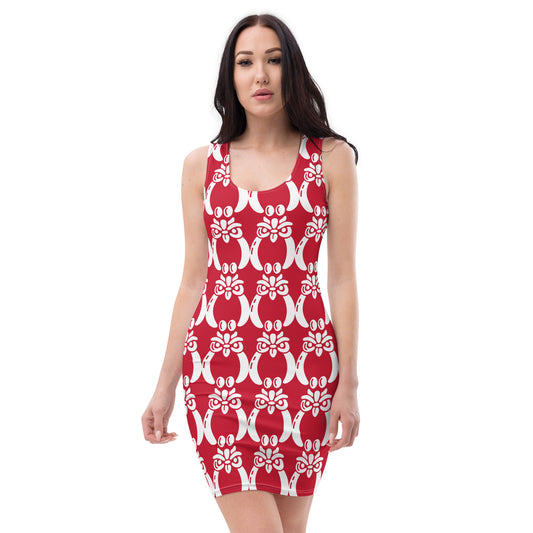 White  Ájé medium icon Red Bodycon dress