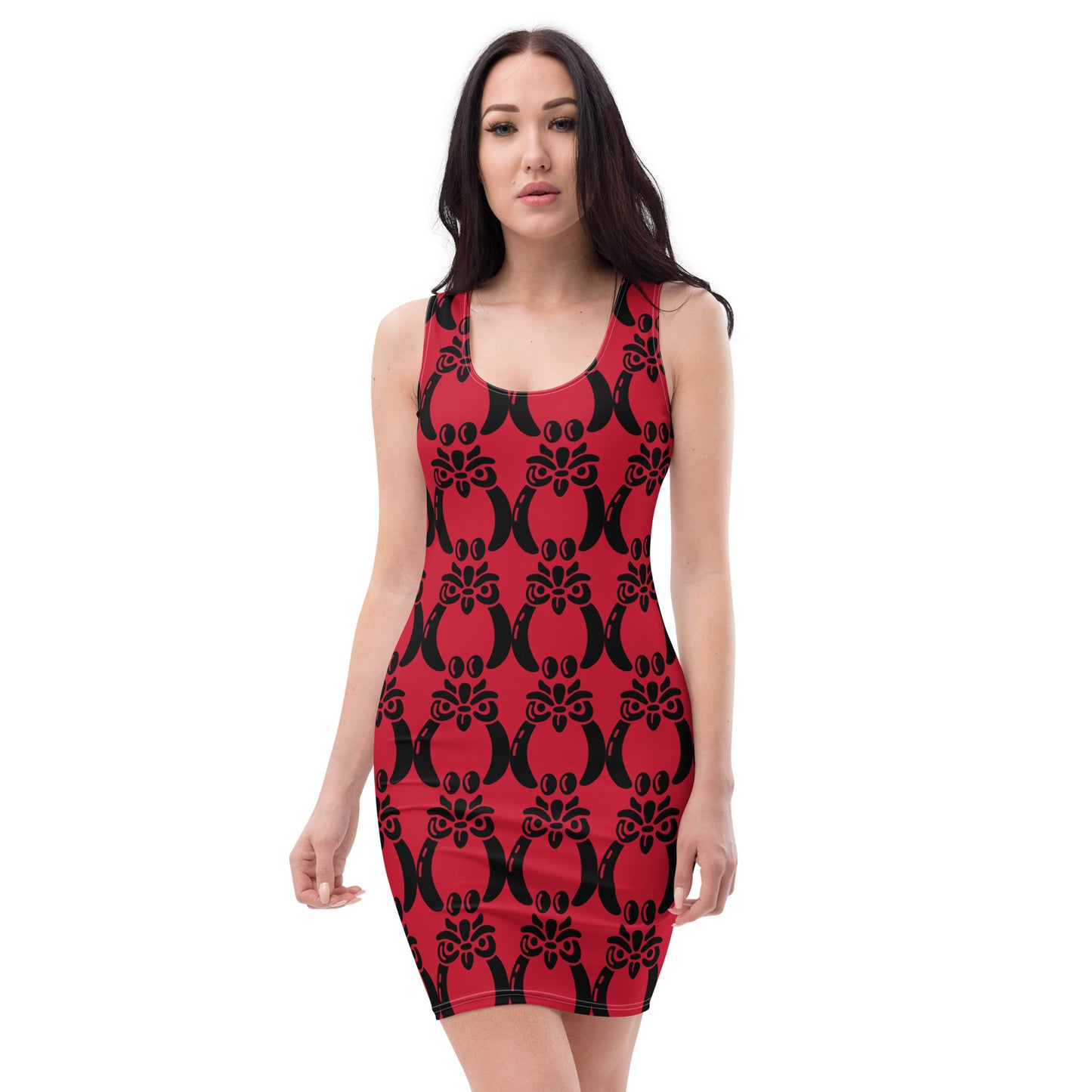 Black Ájé medium icon Red Bodycon dress