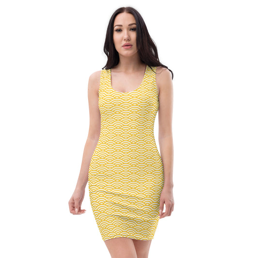 Kuan Yin Yellow Bodycon dress