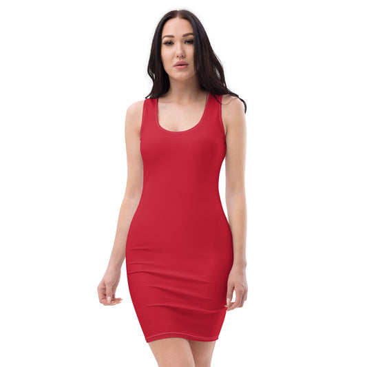 Shango Red Jungle Bodycon dress