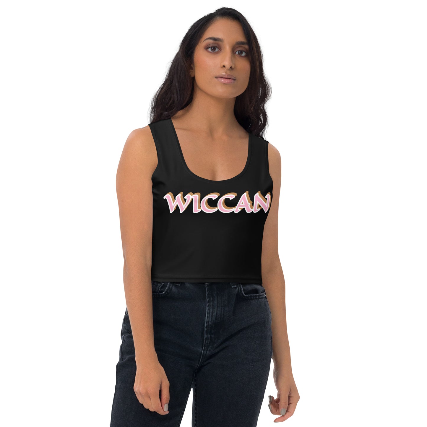 Wiccan Black Crop Top