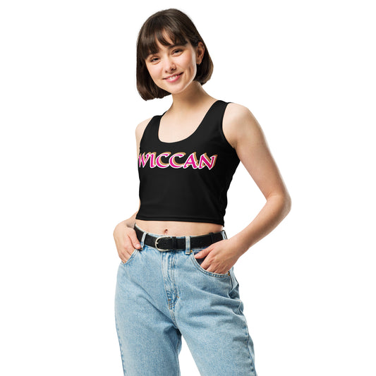 Wiccan 3 Black Crop Top