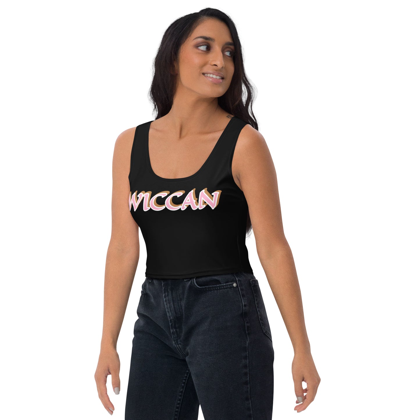 Wiccan Black Crop Top