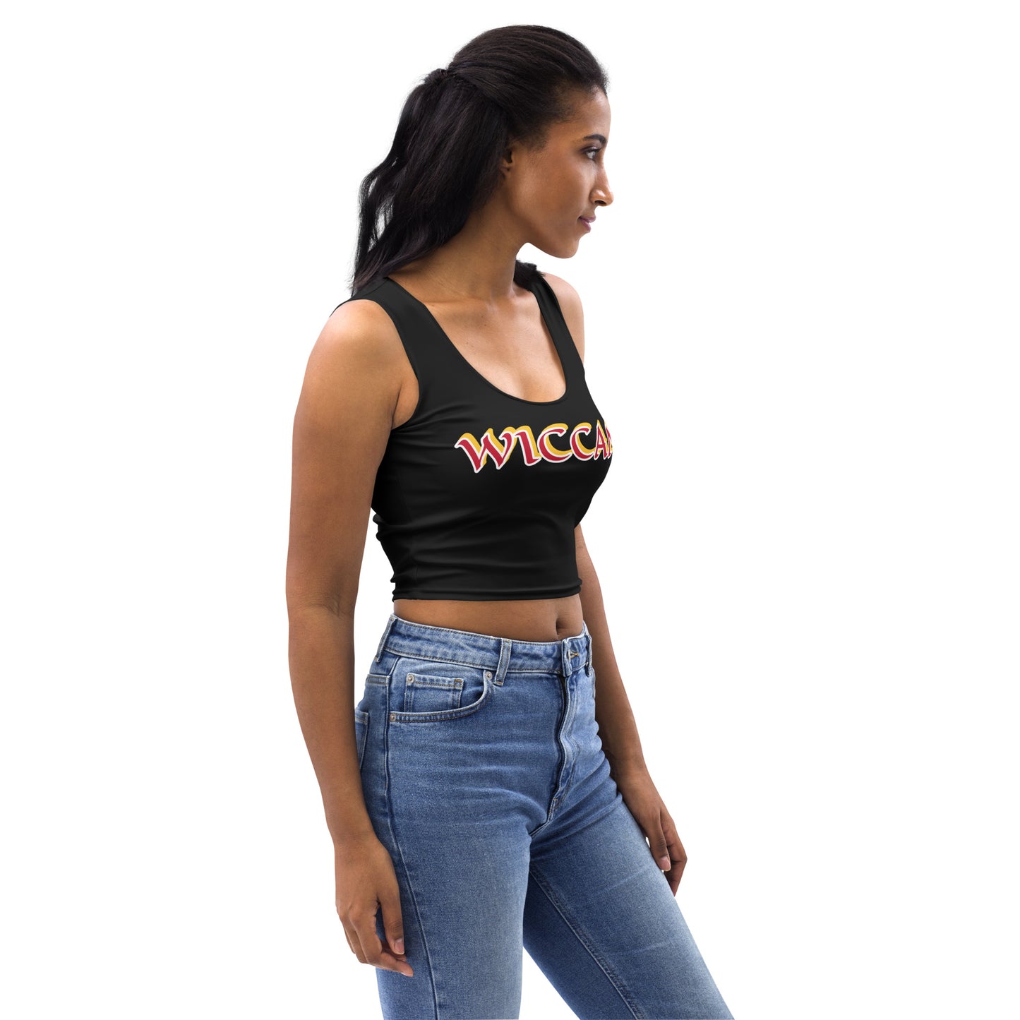 Wiccan 1 Black Crop Top