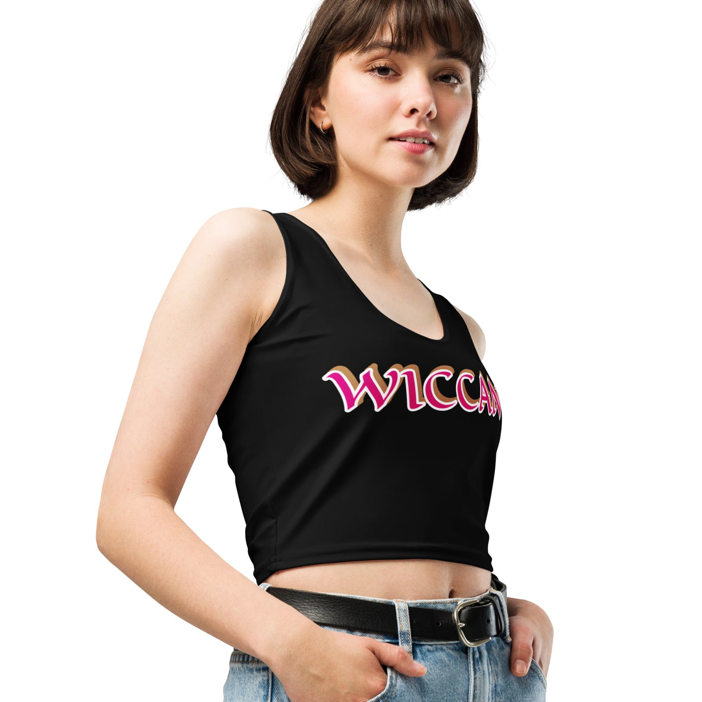 Wiccan 3 Black Crop Top