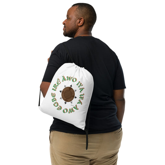 Egbe Logo Iya Ifa ÀWO  Isese Drawstring bag