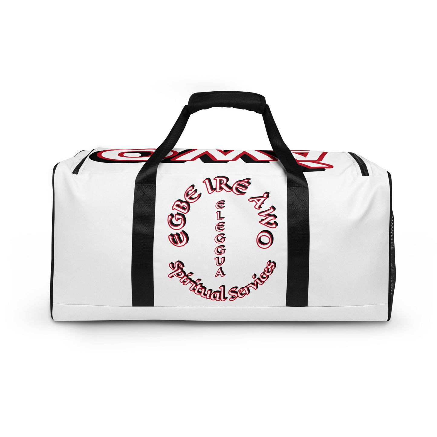 Egbe Eleggua White Duffle bag