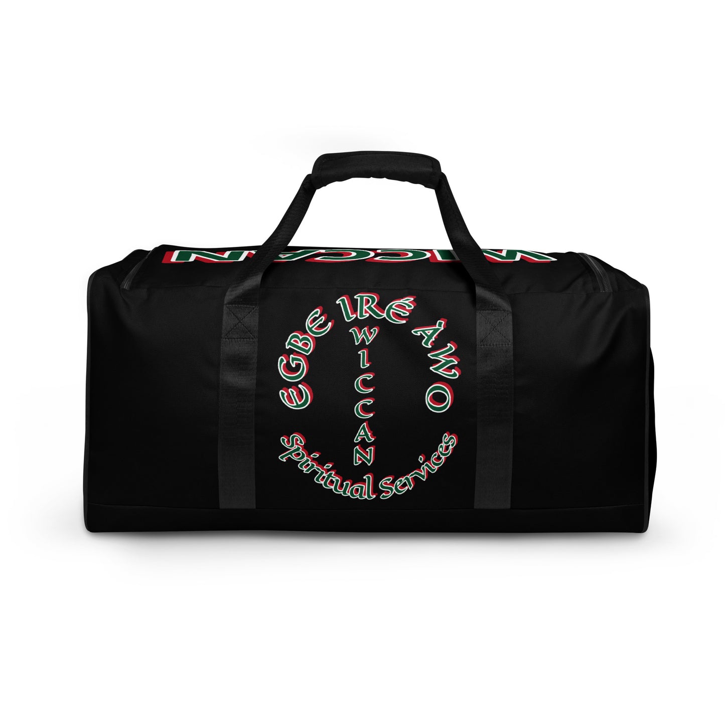 Egbe Green Wiccan Black Duffle bag