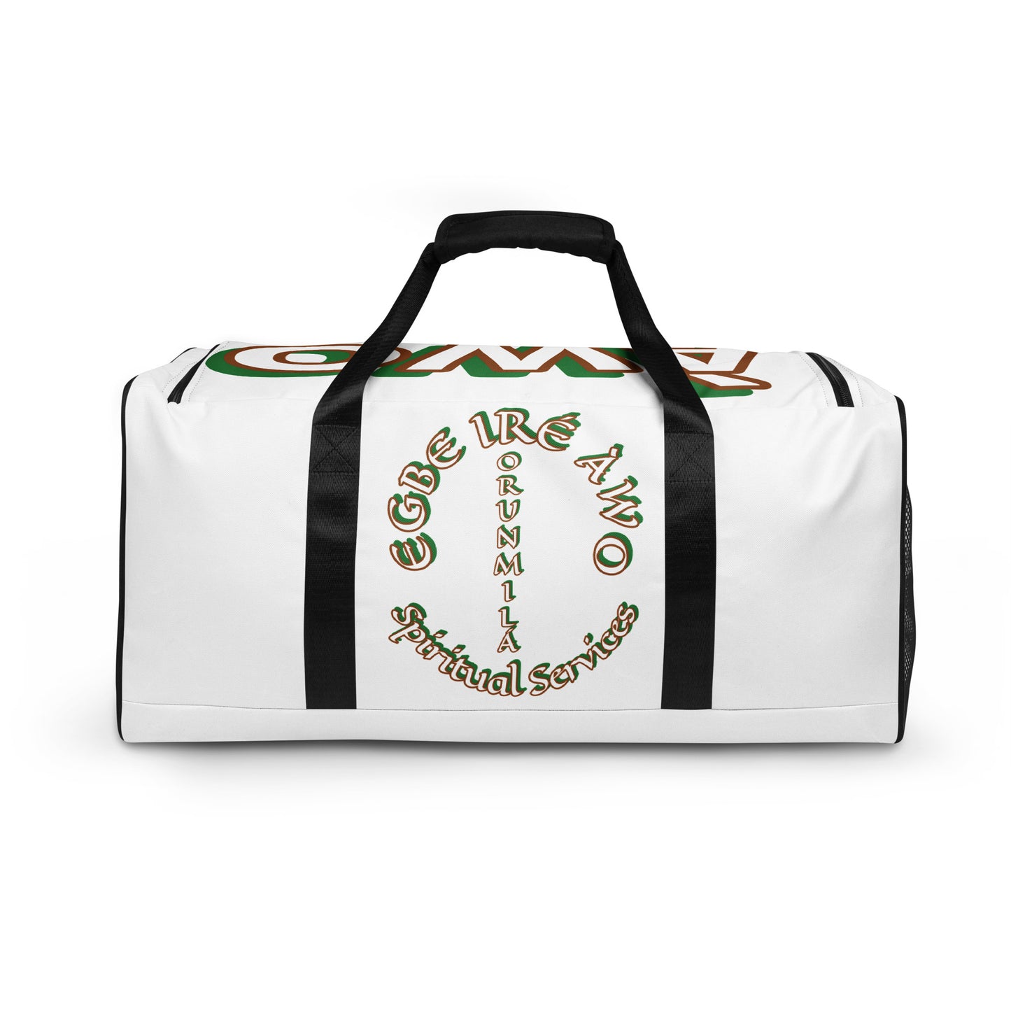 Egbe Orunmila Isese White Duffle bag