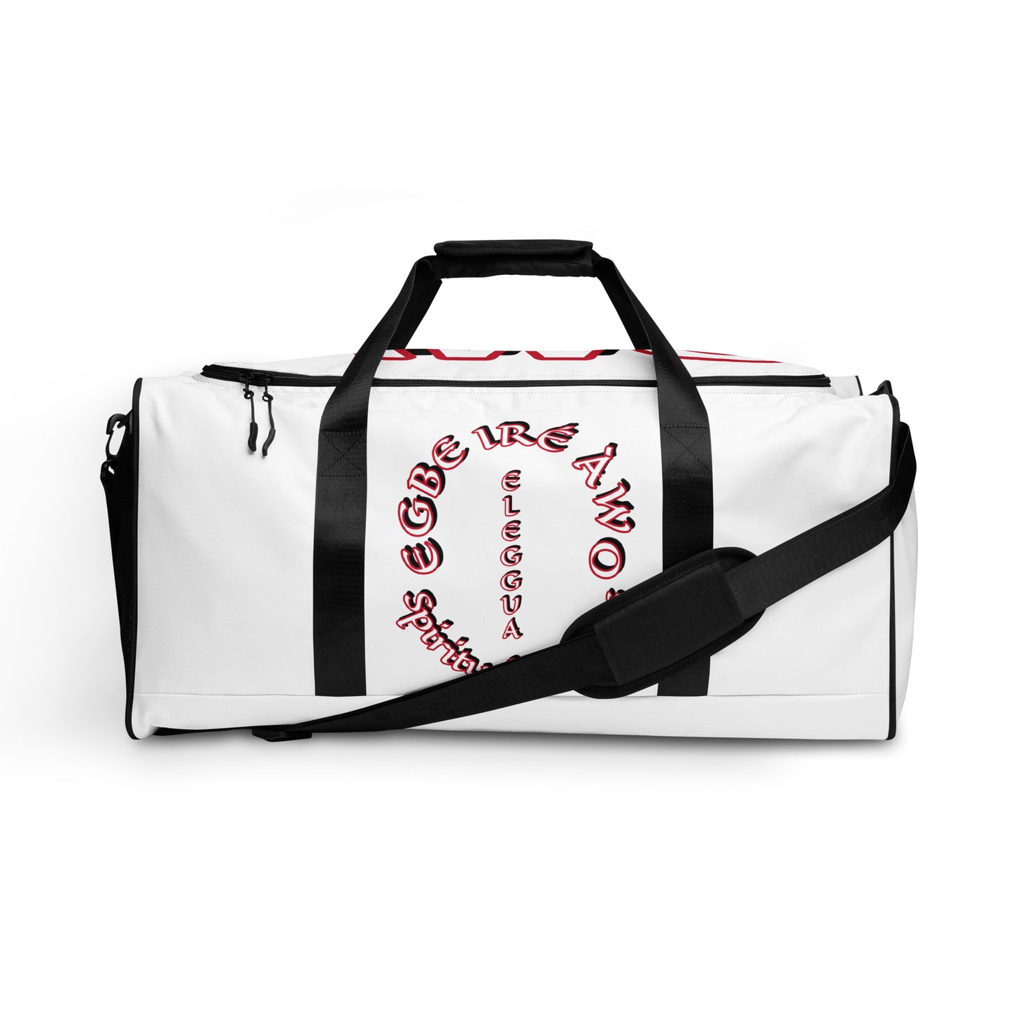 Egbe Eleggua White Duffle bag