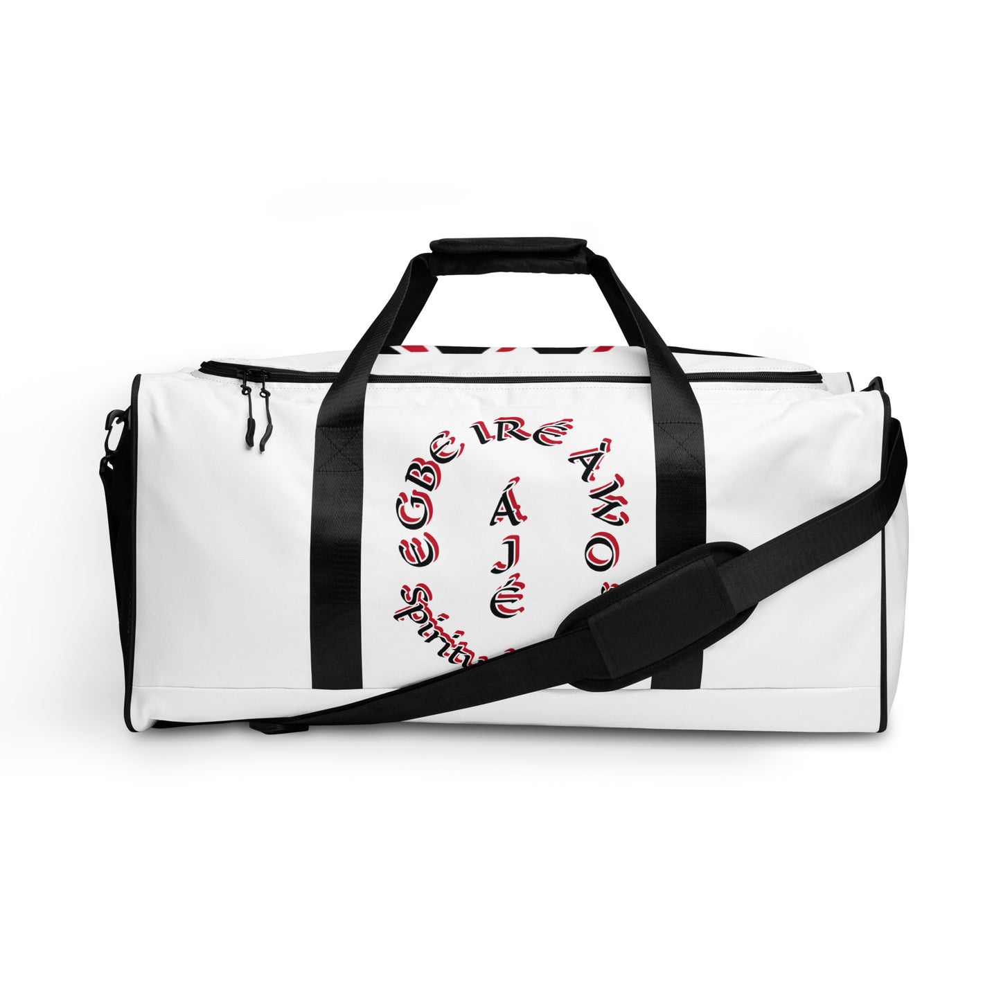 Egbe Black Ájé White Duffle bag