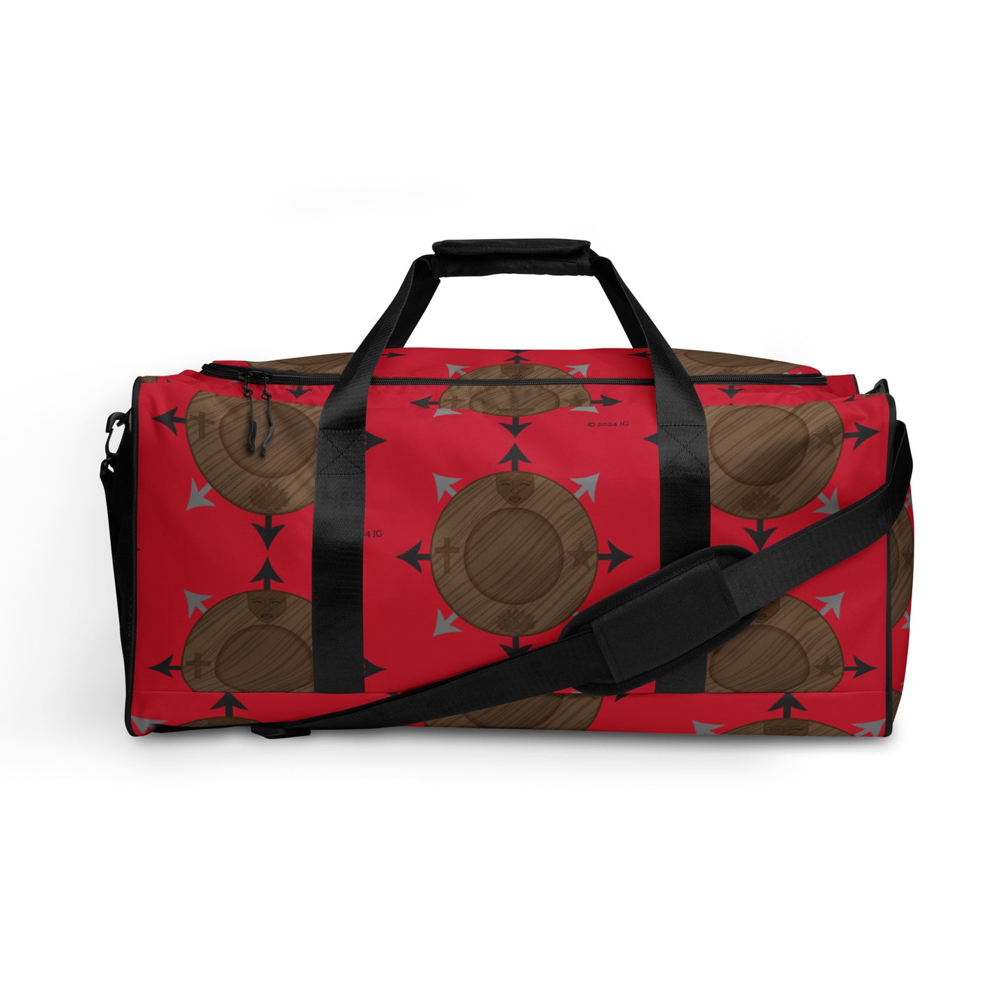 Egbe Red Logo Duffle bag