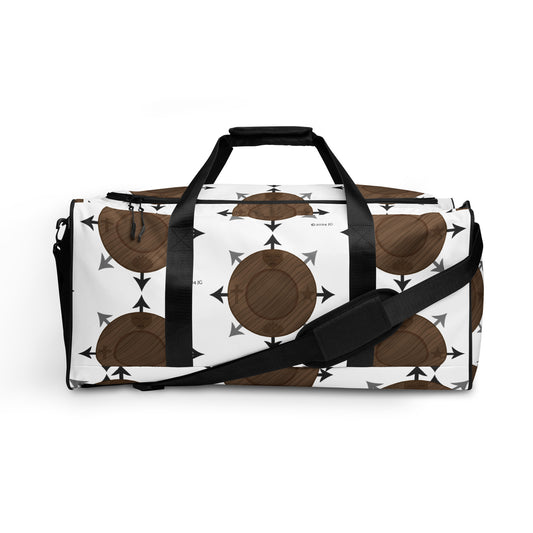 Egbe White Logo Duffle bag