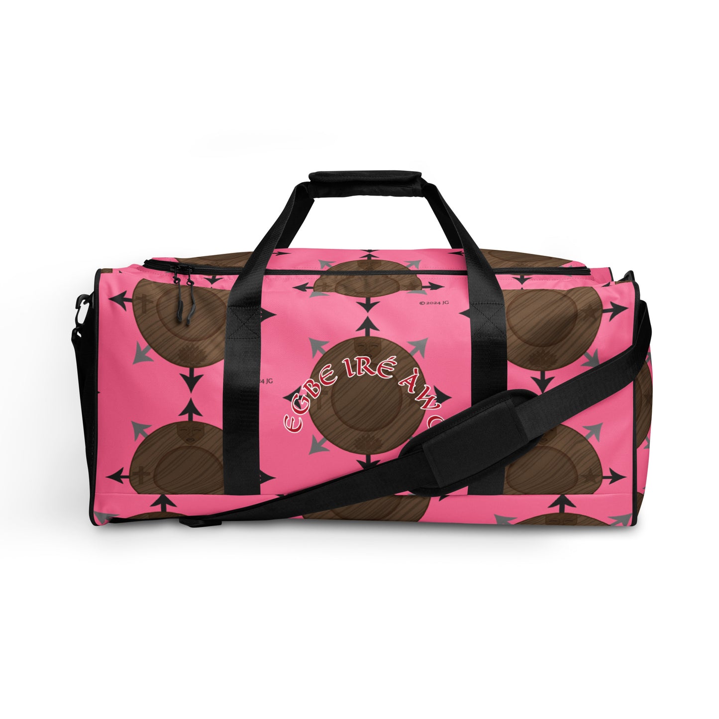 Egbe Ire Awo Pink Logo Duffle bag