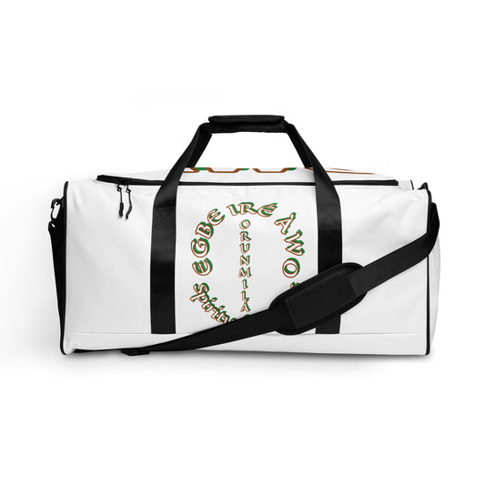 Egbe Orunmila Isese White Duffle bag