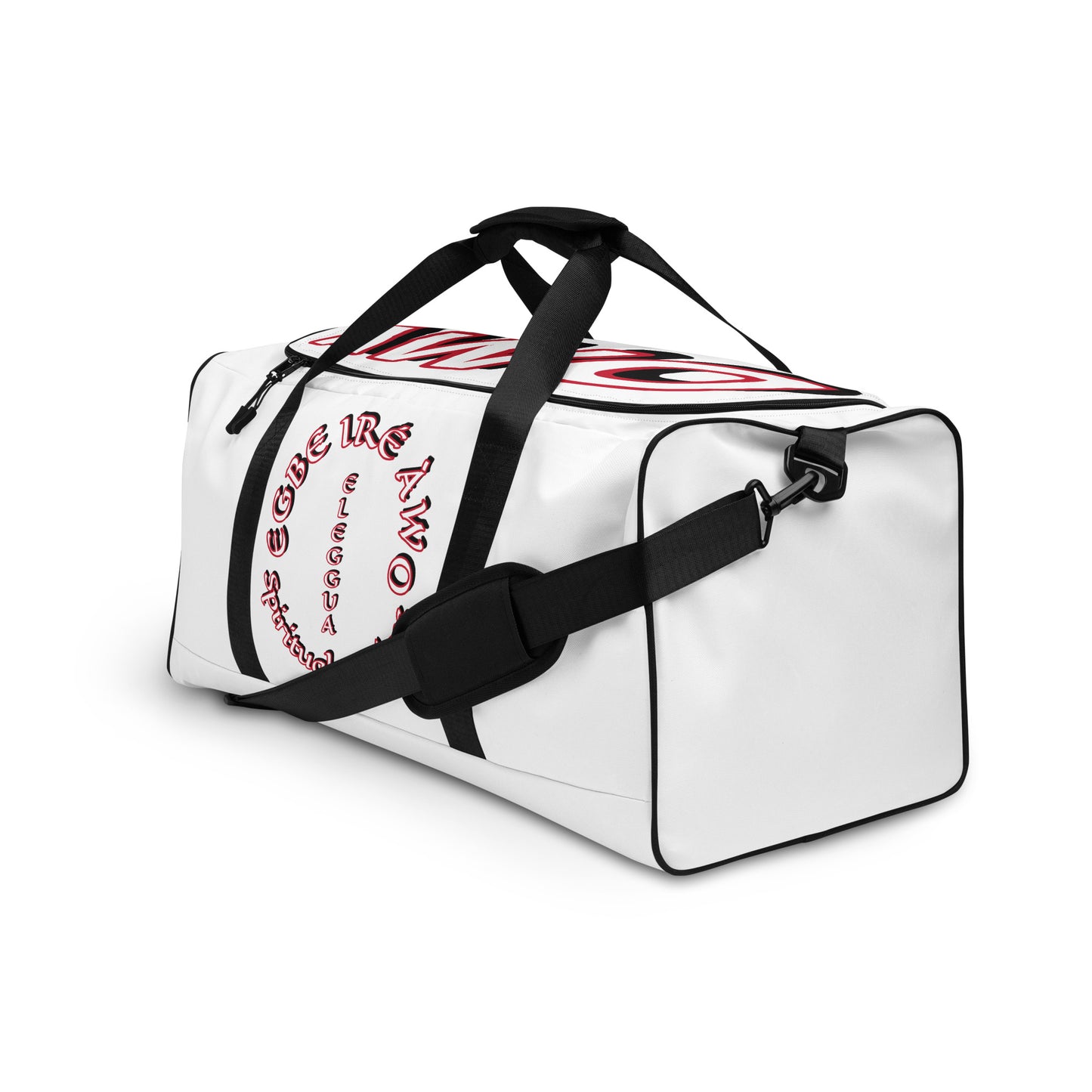 Egbe Eleggua White Duffle bag