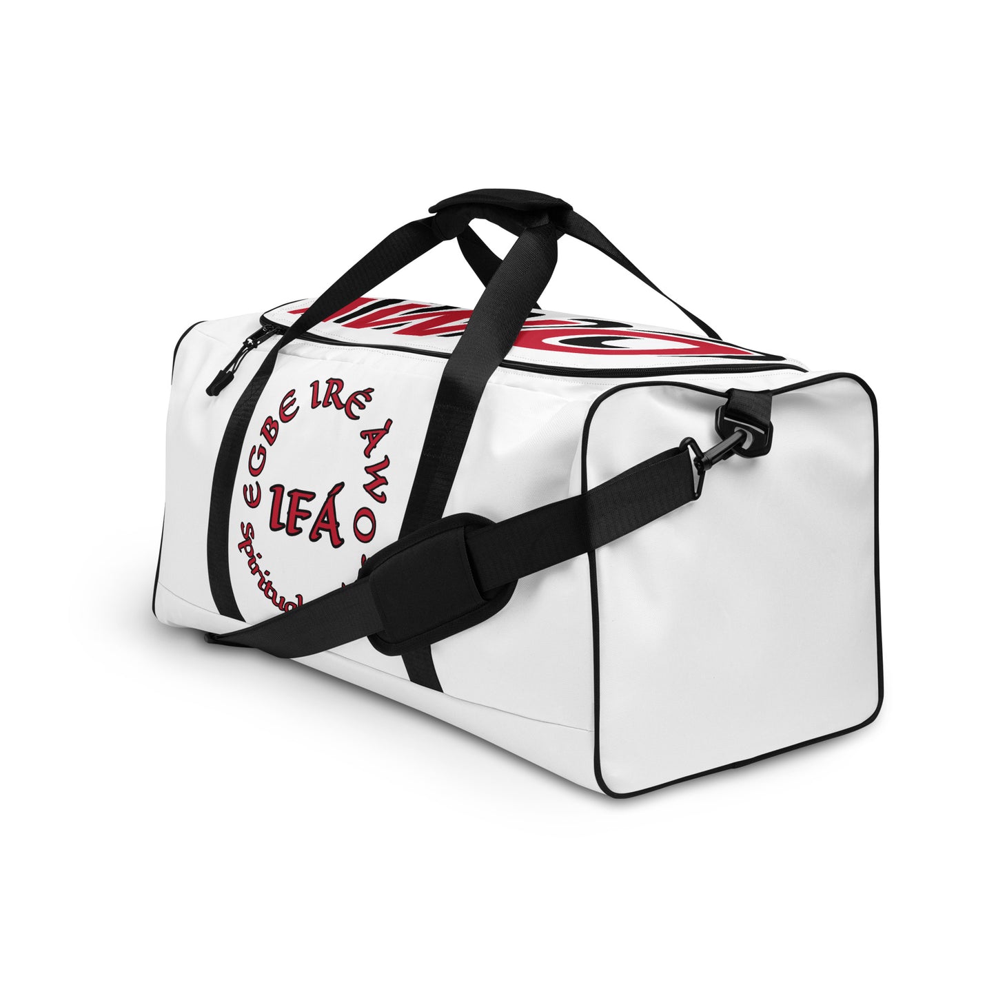 EGBE IRE AWO Signature White Duffle bag