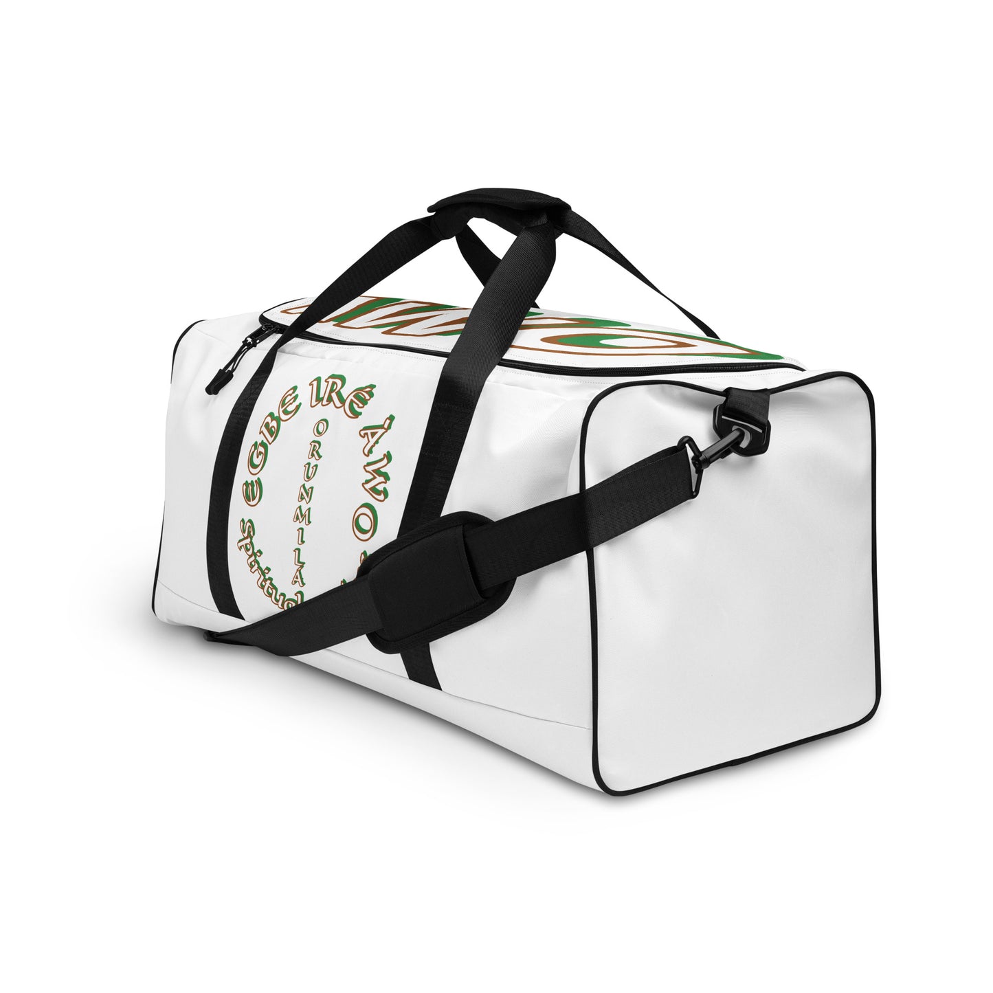 Egbe Orunmila Isese White Duffle bag