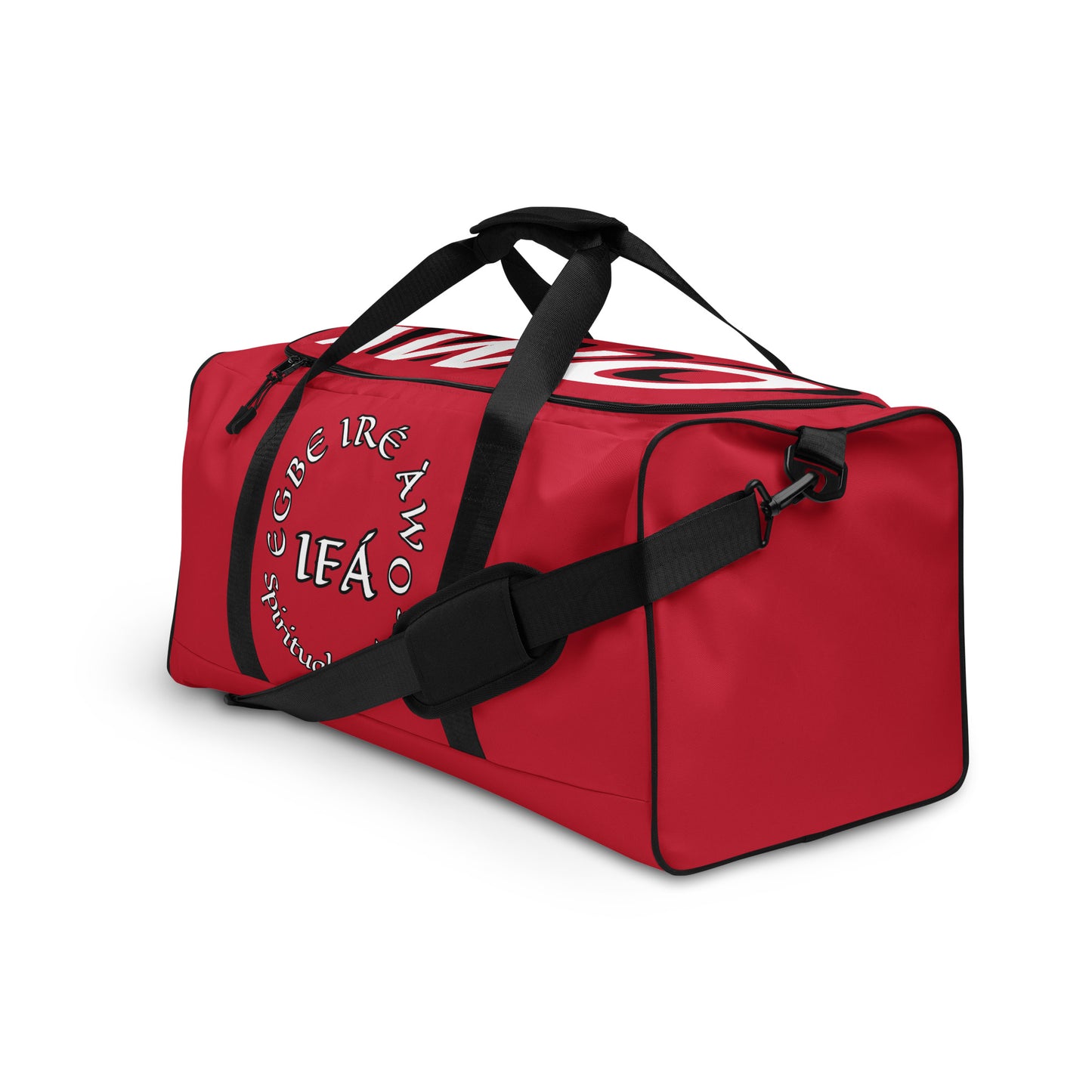 EGBE IRE AWO Signature Red Duffle bag