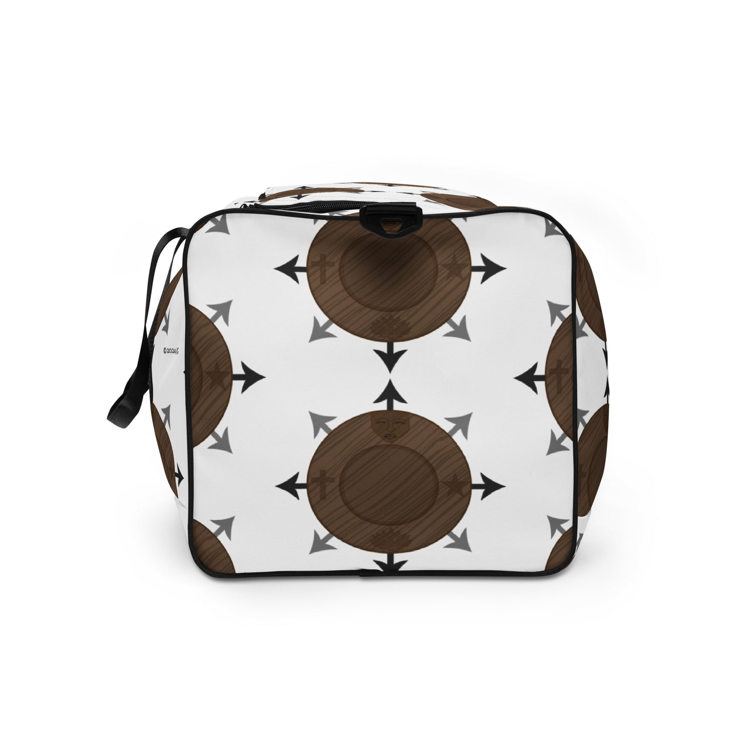 Egbe Ire Awo White Logo Duffle bag