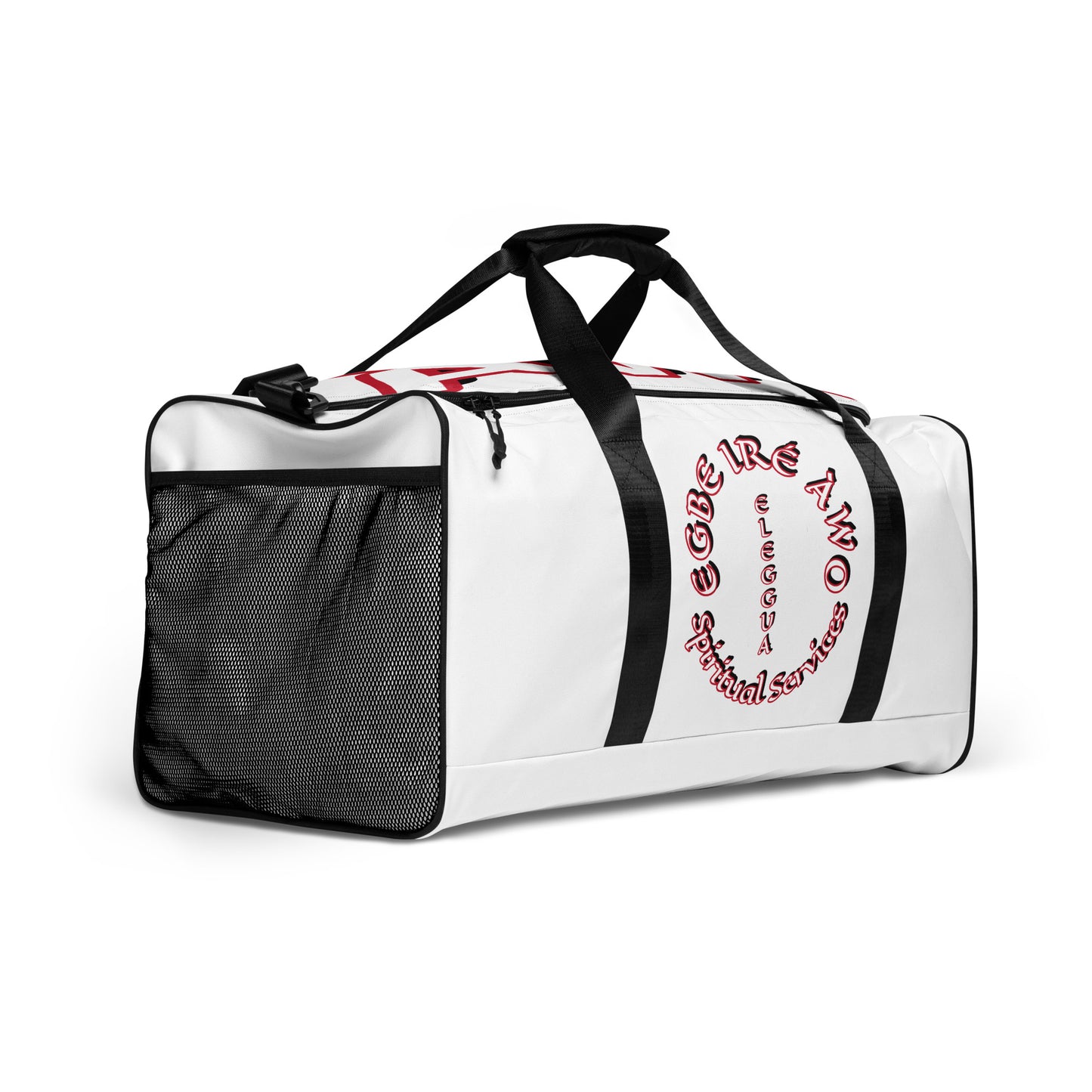 Egbe Eleggua White Duffle bag